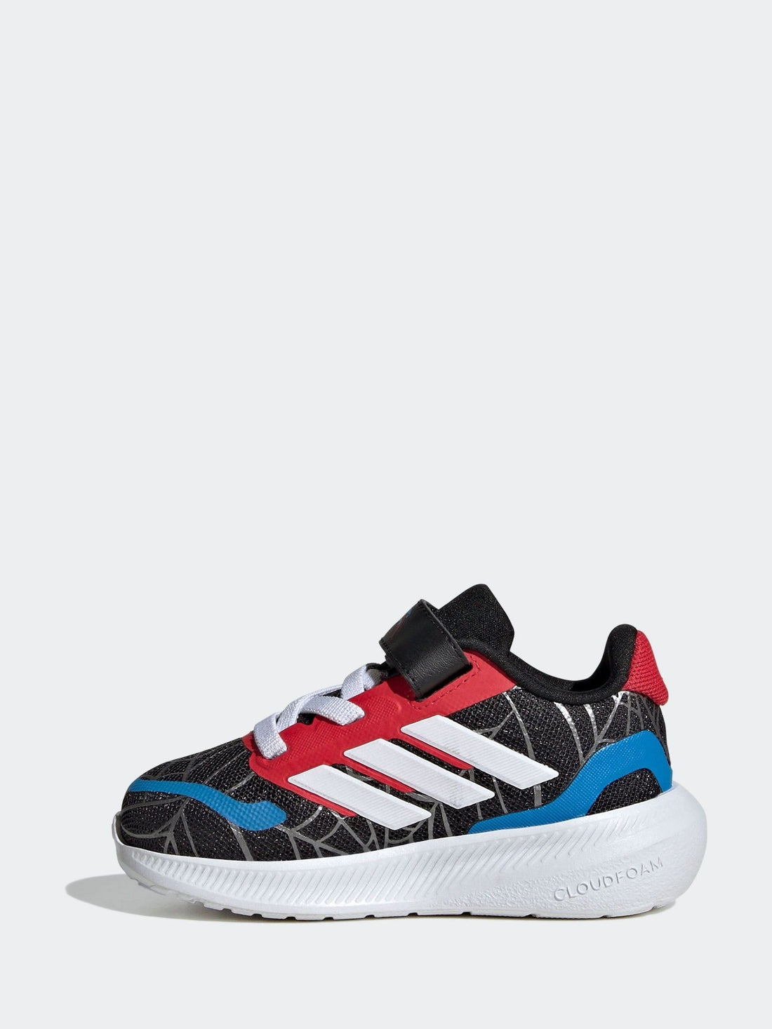 adidas Black Marvel Spider-Man Runfalcon Hook and Loop Kids Trainers