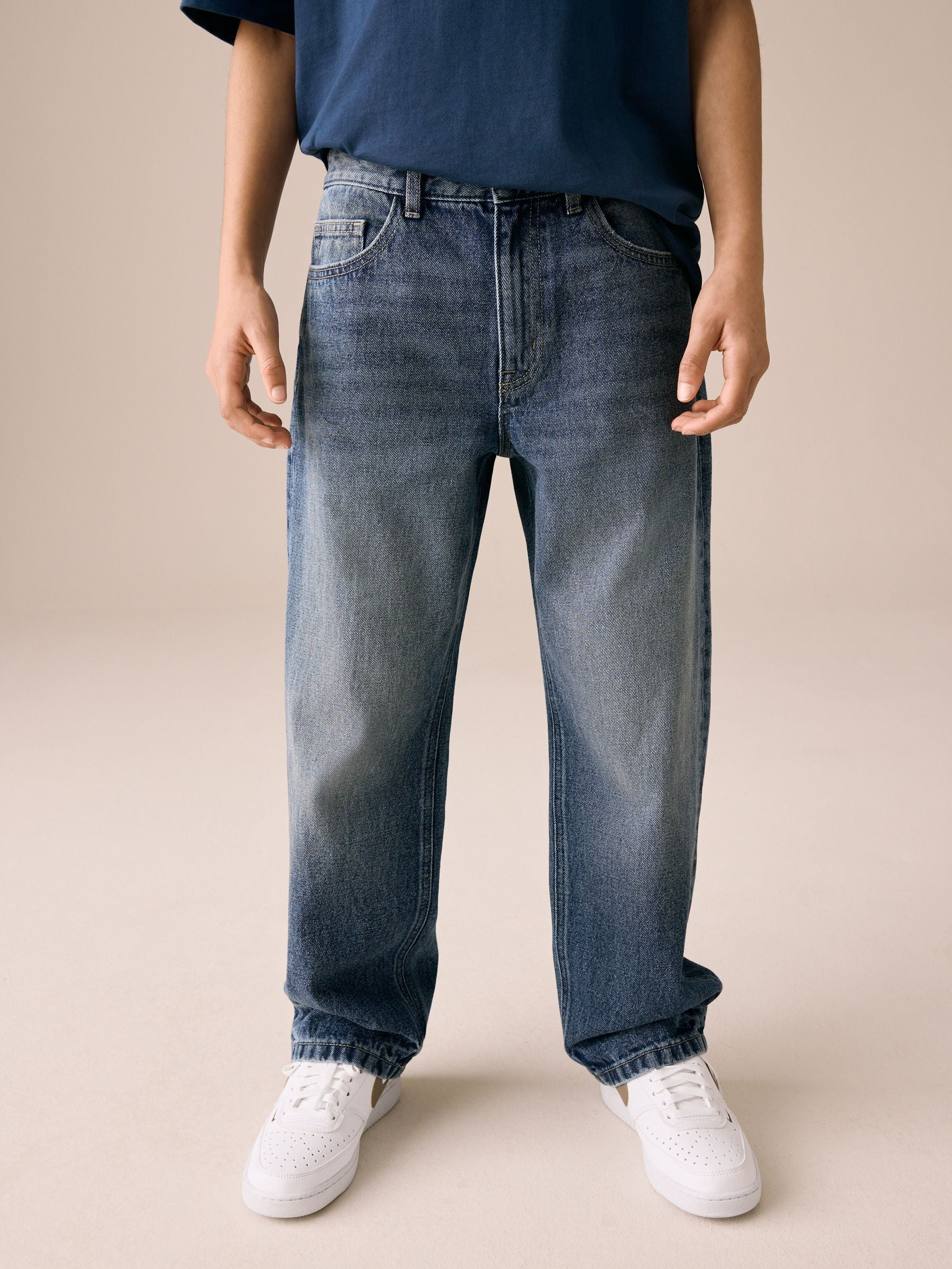 Dark Blue Denim Wide Fit Authentic Jeans (3-16yrs)