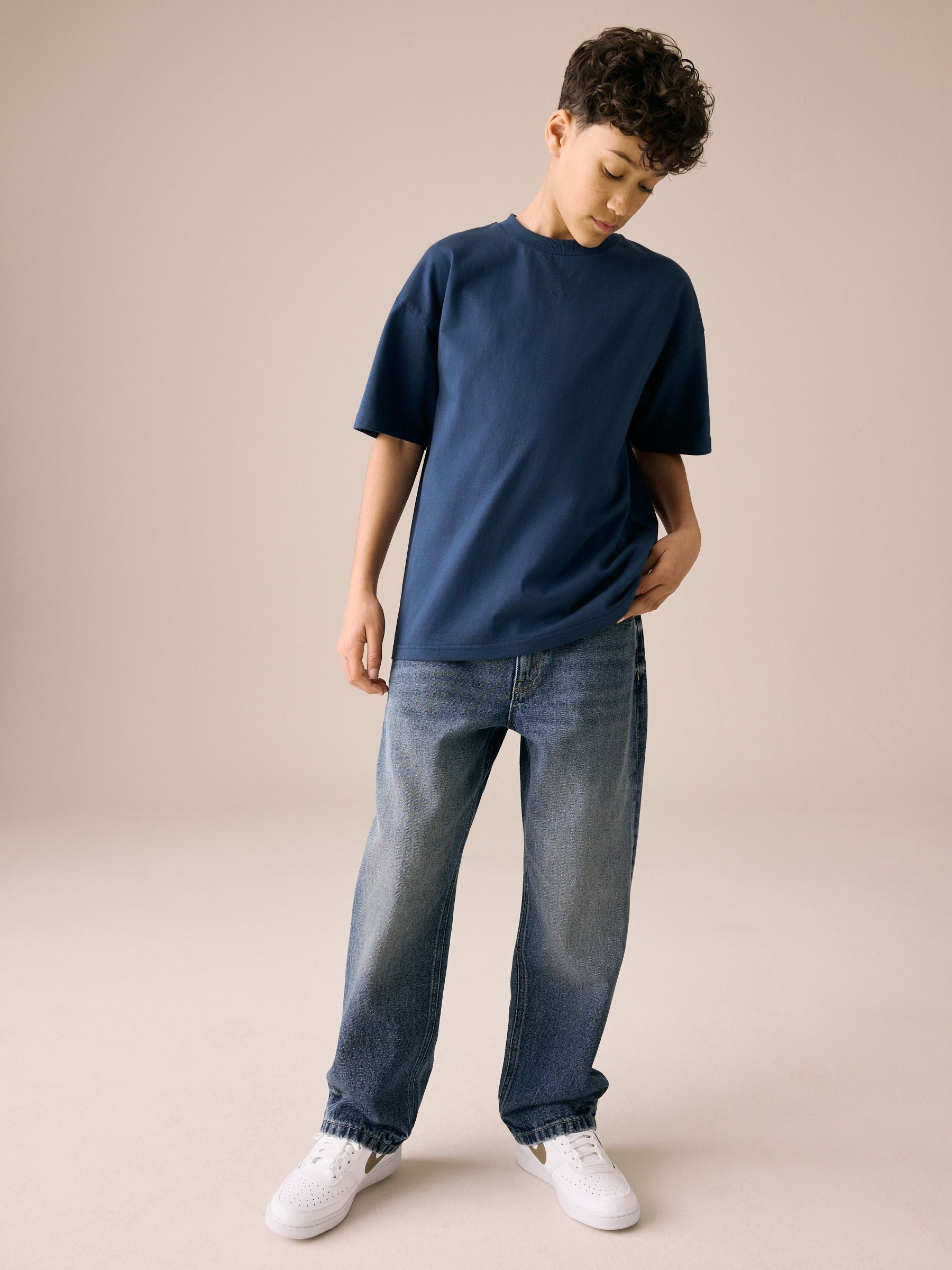 Dark Blue Denim Wide Fit Authentic Jeans (3-16yrs)