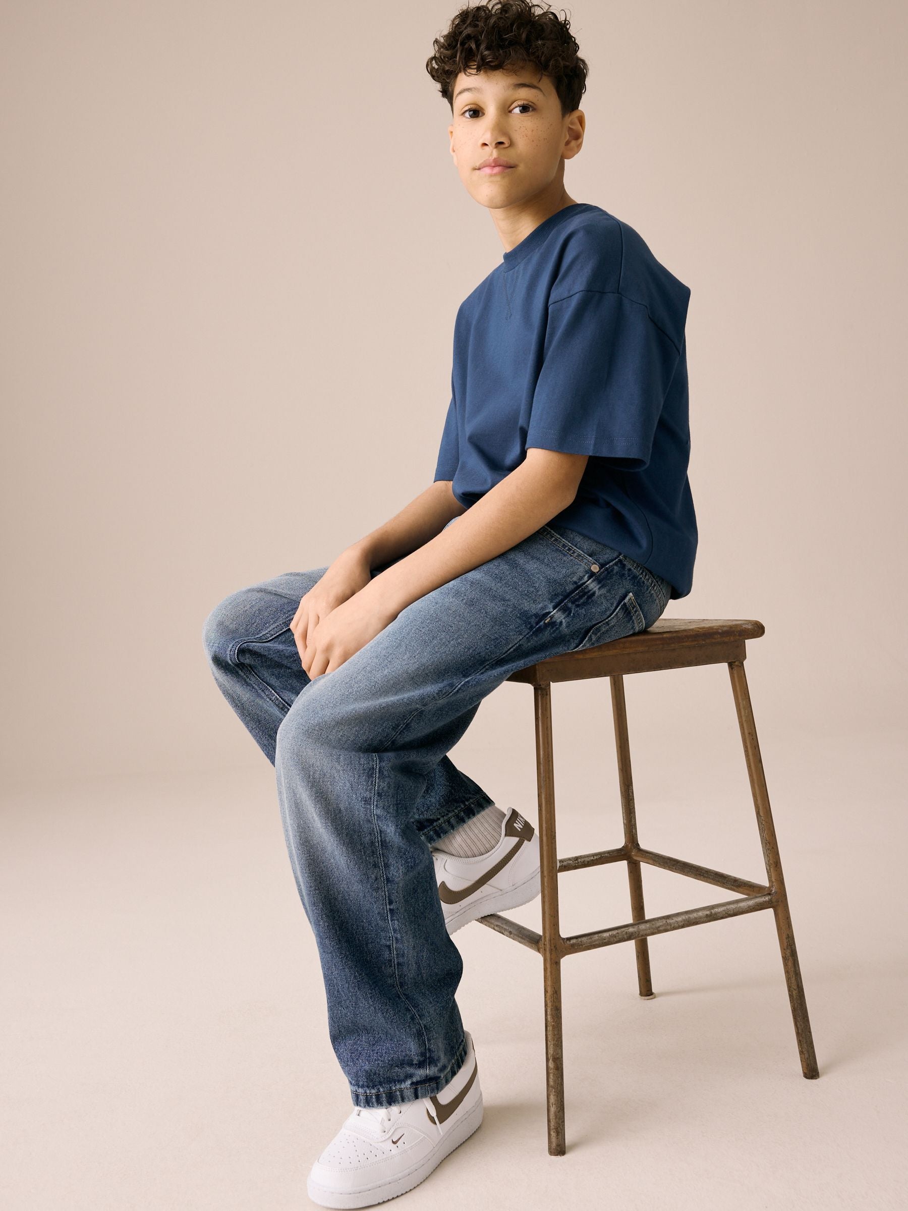 Dark Blue Denim Wide Fit Authentic Jeans (3-16yrs)