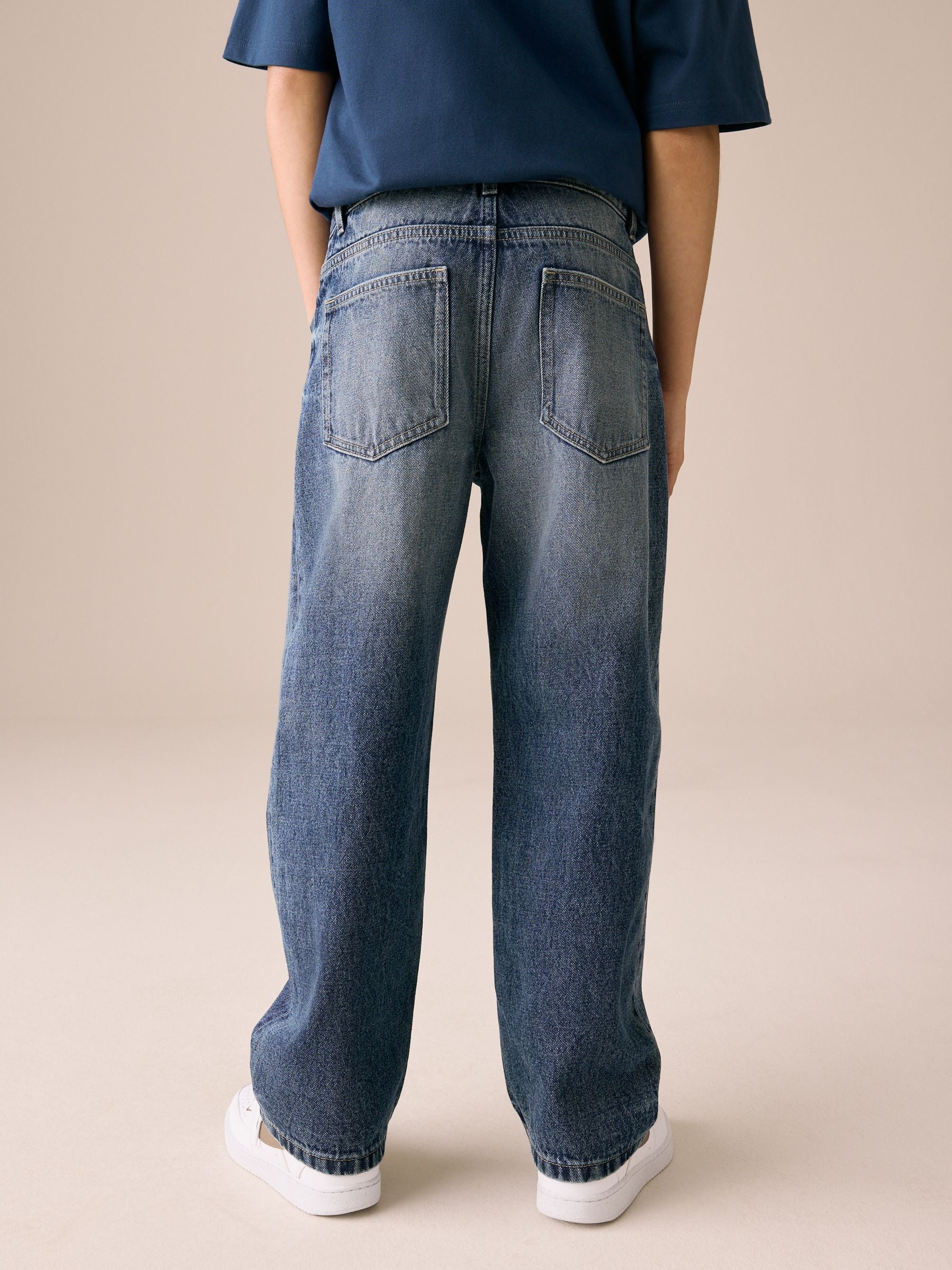 Dark Blue Denim Wide Fit Authentic Jeans (3-16yrs)