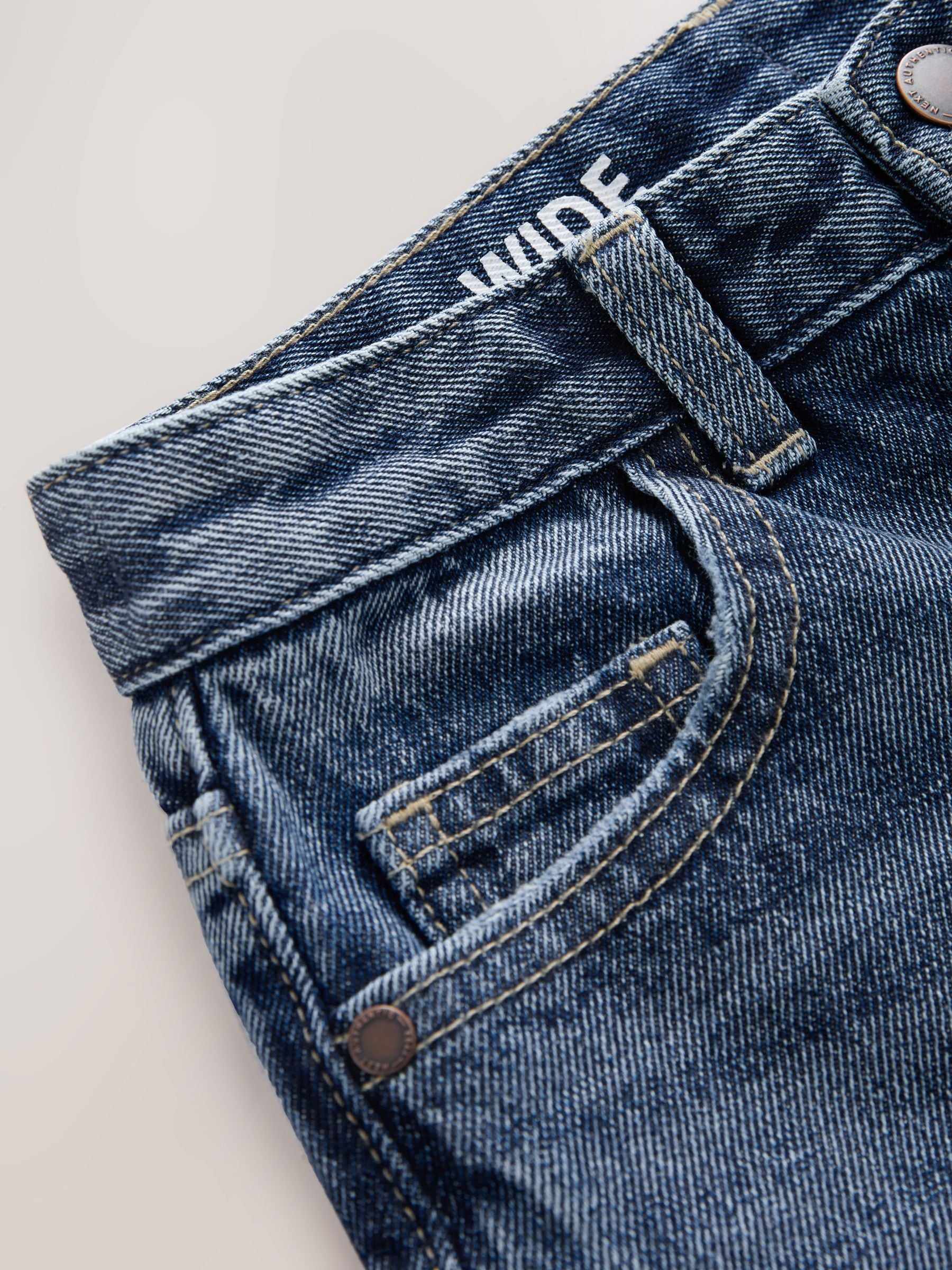 Dark Blue Denim Wide Fit Authentic Jeans (3-16yrs)