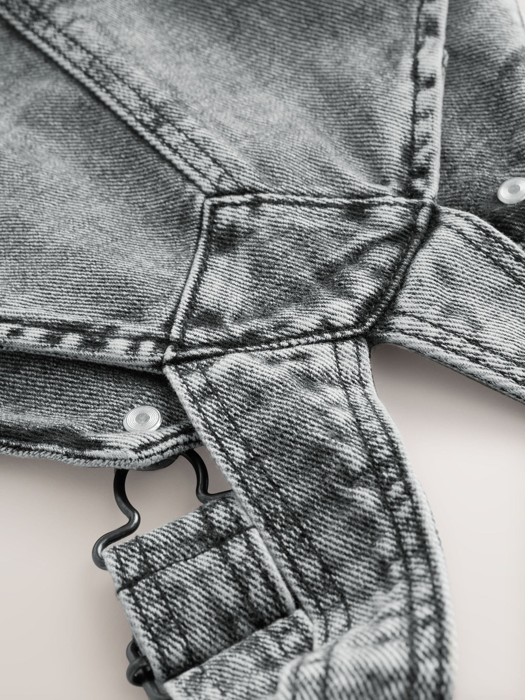 Grey Denim Dungarees (3mths-7yrs)