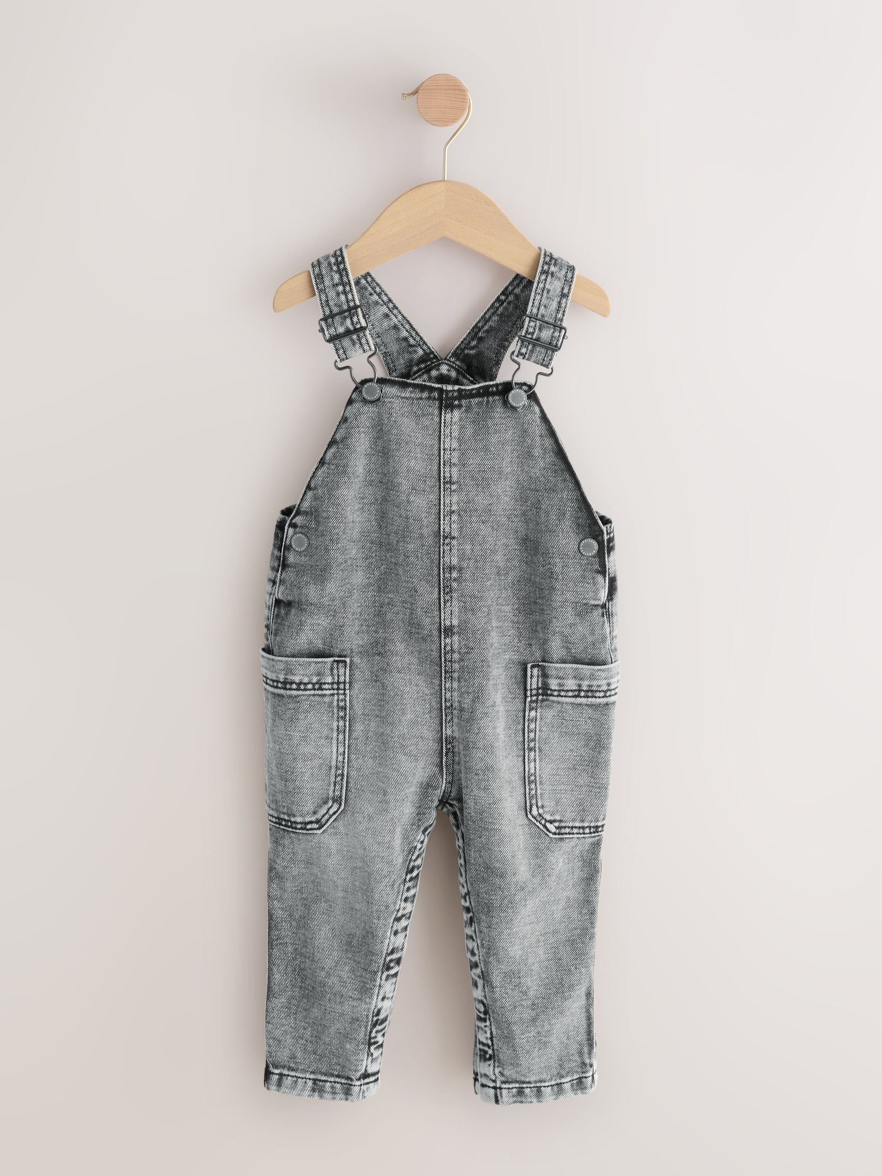 Grey Denim Dungarees (3mths-7yrs)