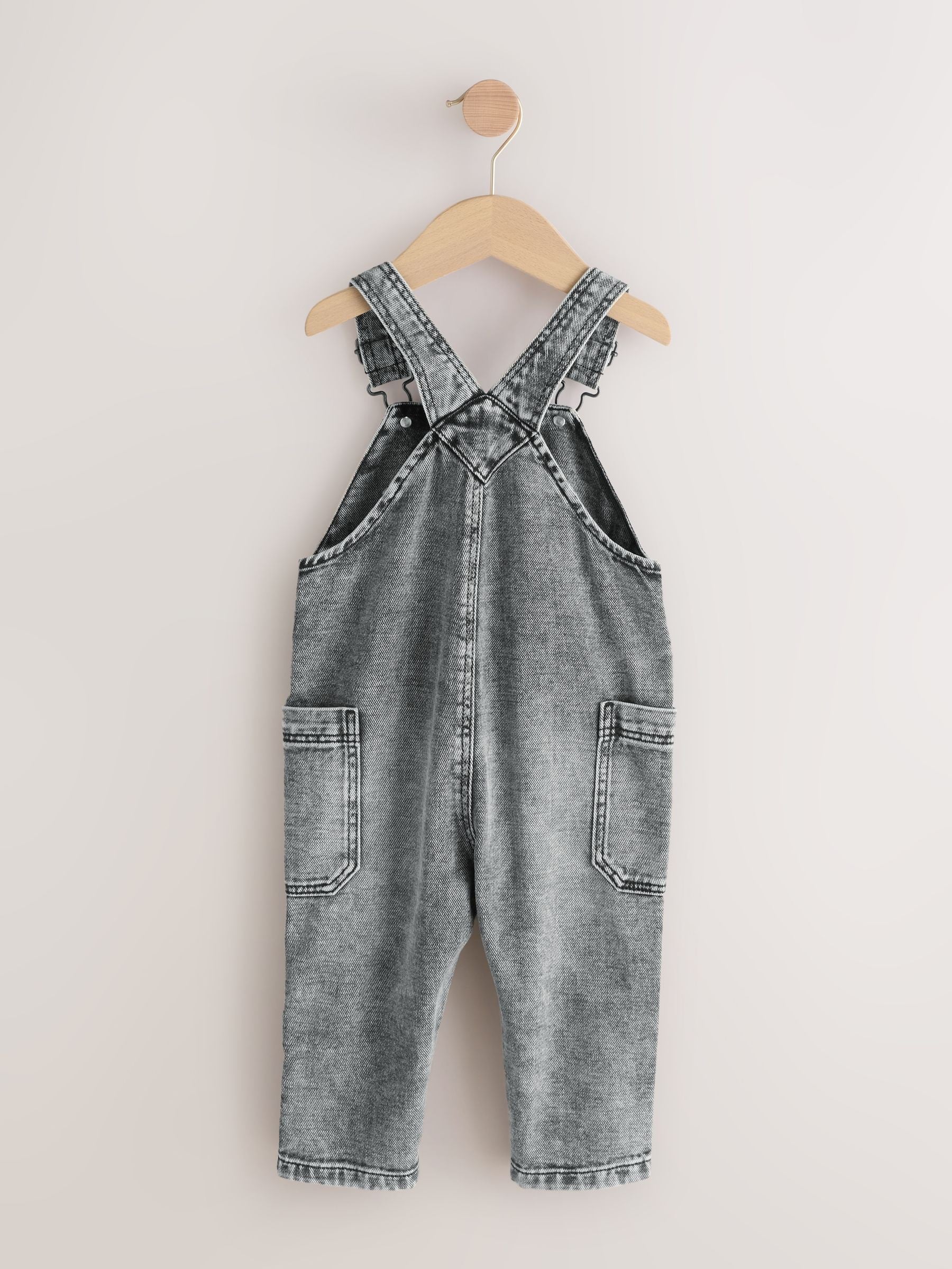 Grey Denim Dungarees (3mths-7yrs)
