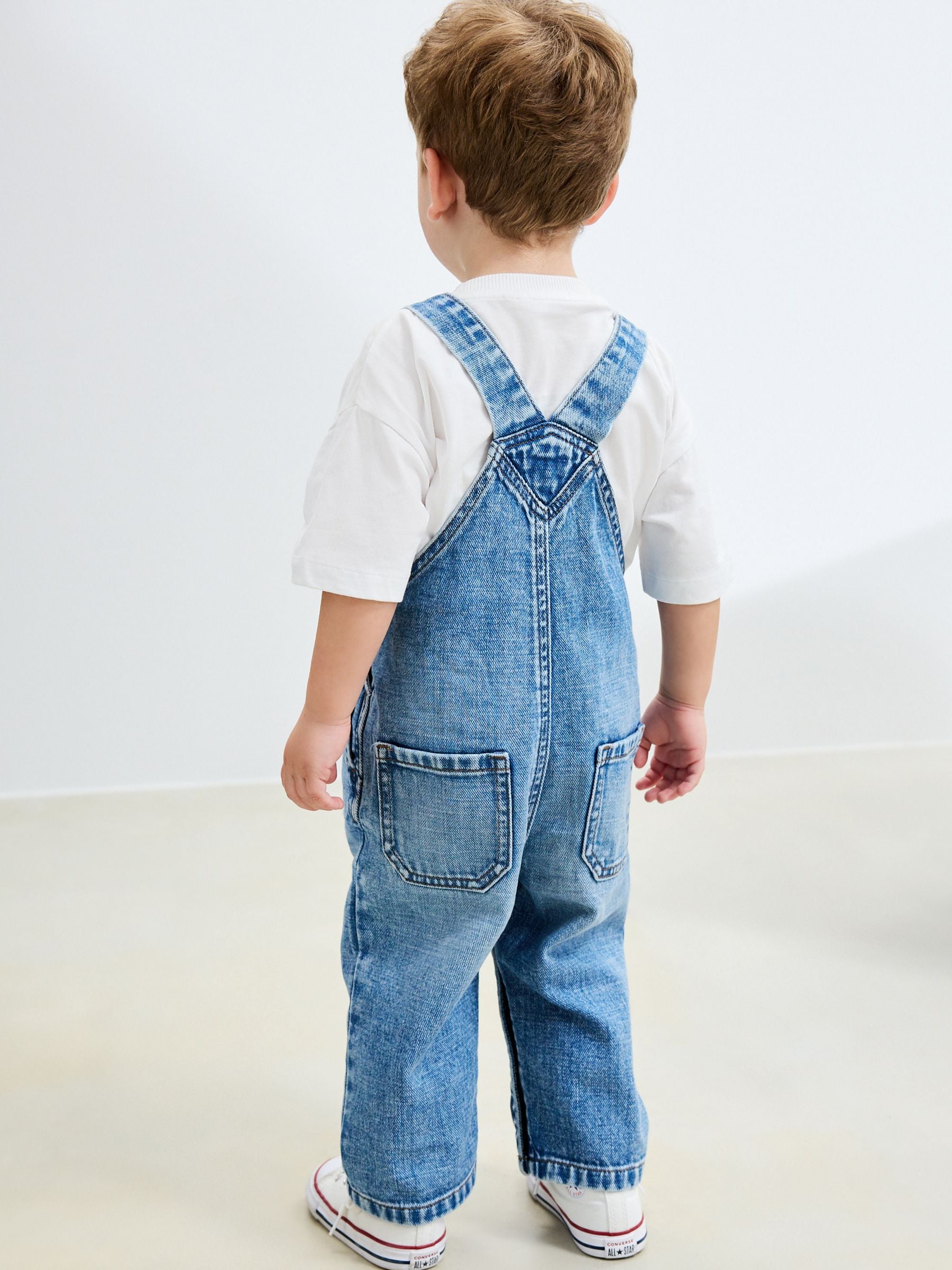Mid Blue Denim Dungarees (3mths-7yrs)