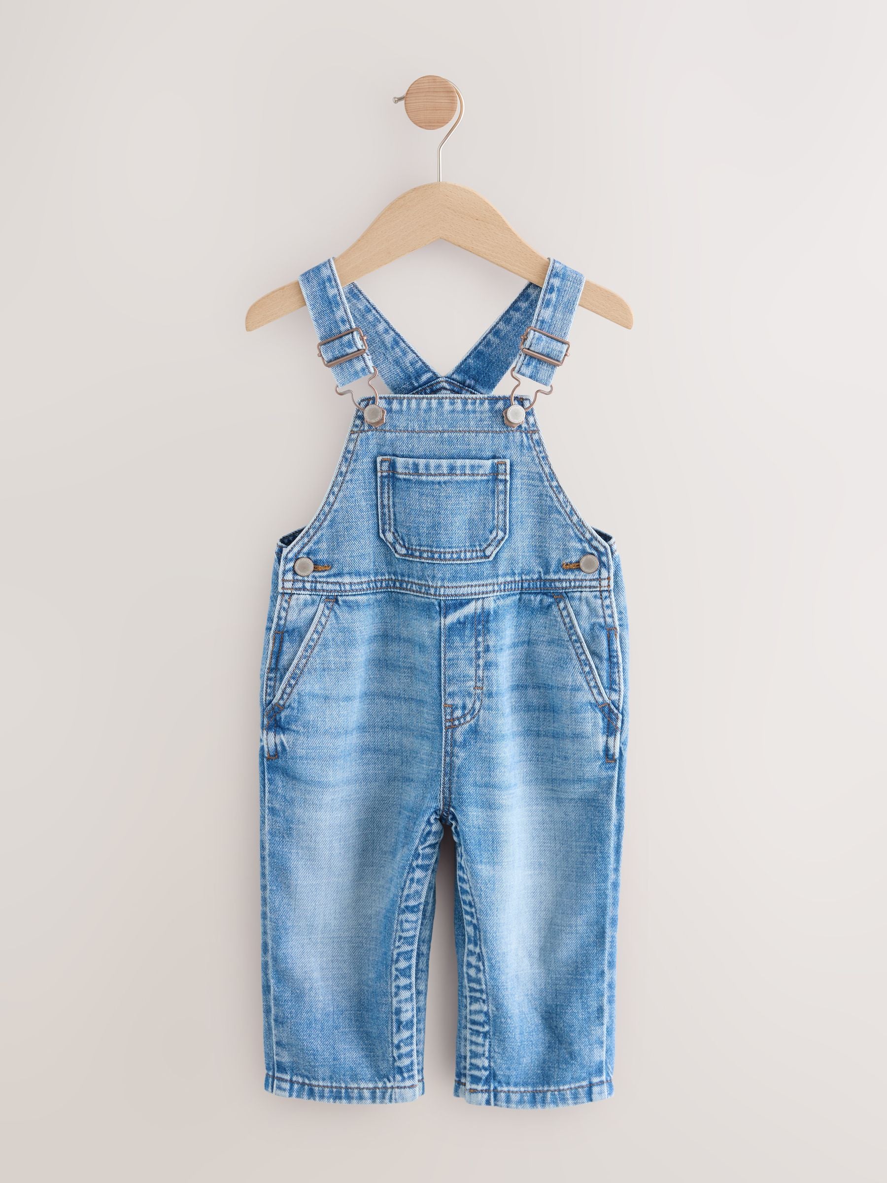 Mid Blue Denim Dungarees (3mths-7yrs)