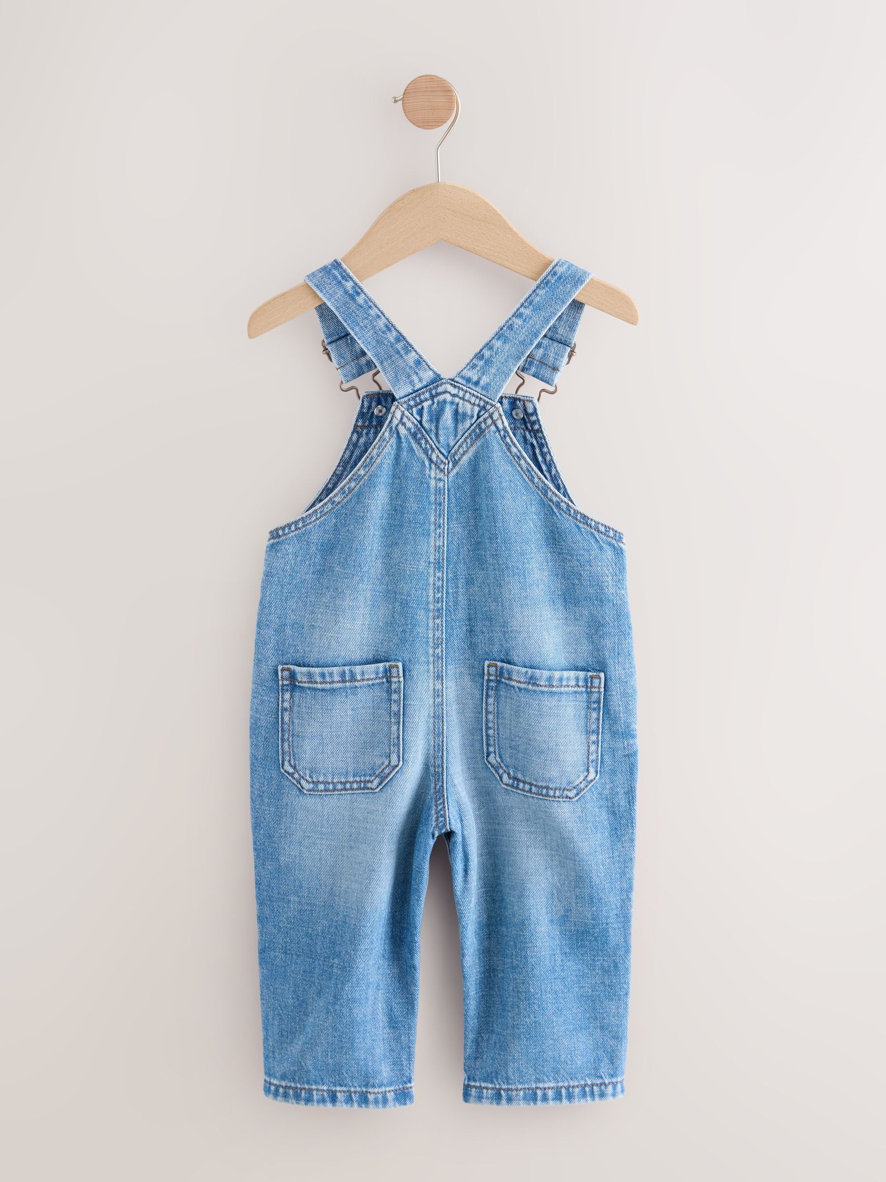 Mid Blue Denim Dungarees (3mths-7yrs)