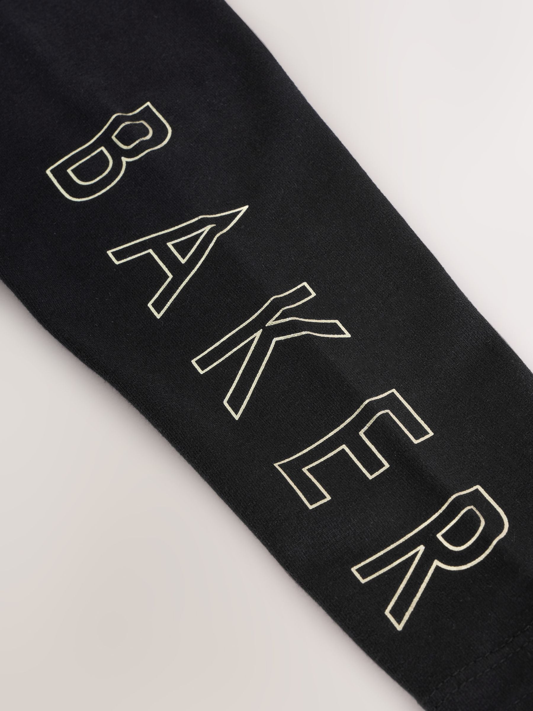 Baker by Ted Baker Oversized Stone Foil Branded Hoodie and Leggings Set 2 Piece