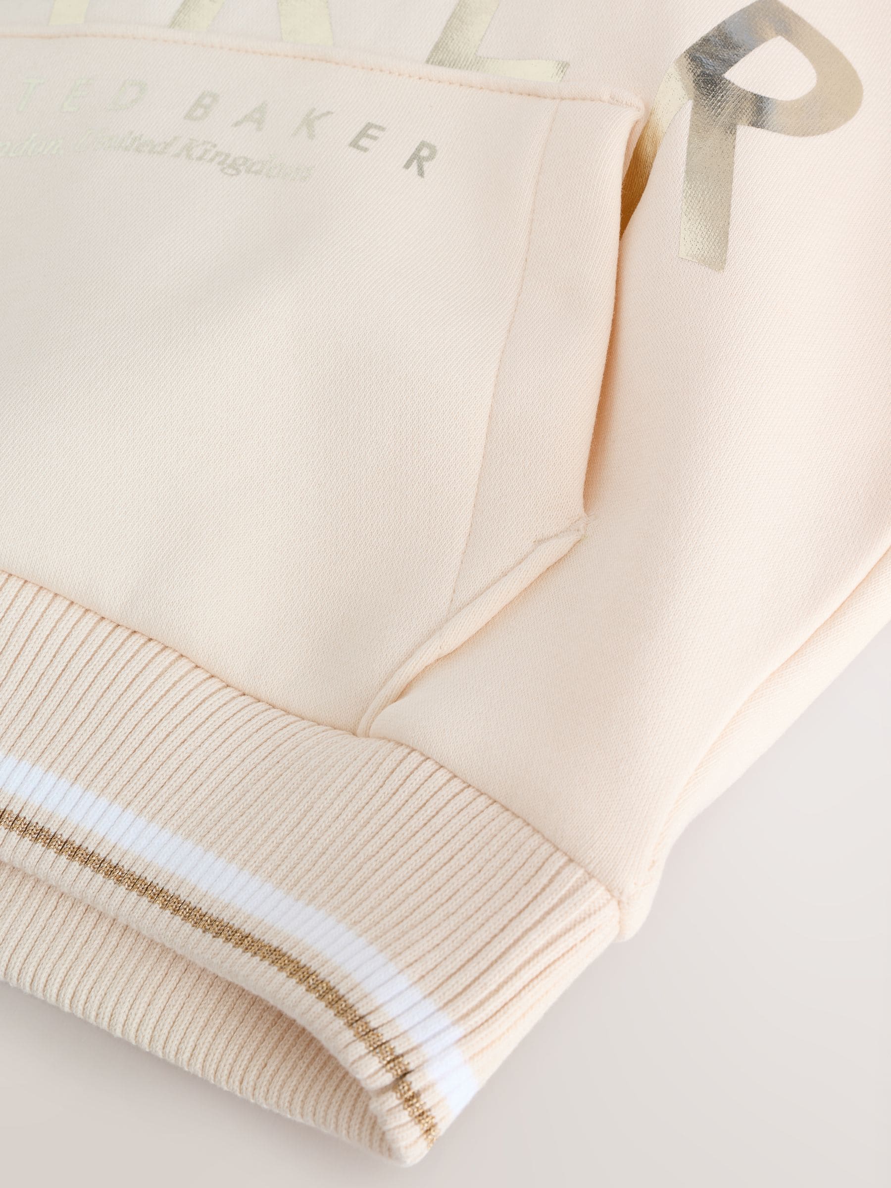 Baker by Ted Baker Oversized Stone Foil Branded Hoodie and Leggings Set 2 Piece