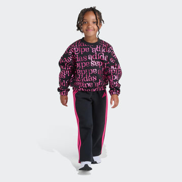 Allover Crew Sweatshirt & Sweatpants Kids