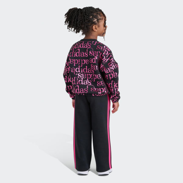 Allover Crew Sweatshirt & Sweatpants Kids