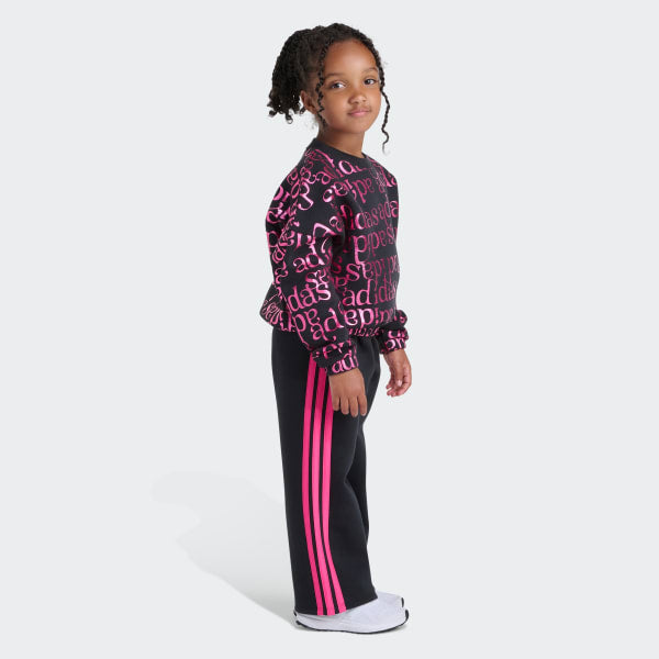 Allover Crew Sweatshirt & Sweatpants Kids