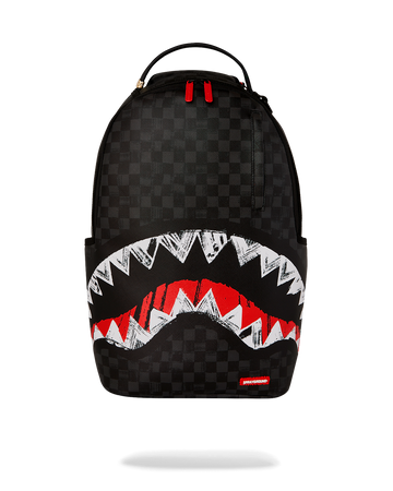 SCRIBBLE SHARK CHECK DLXSV BACKPACK