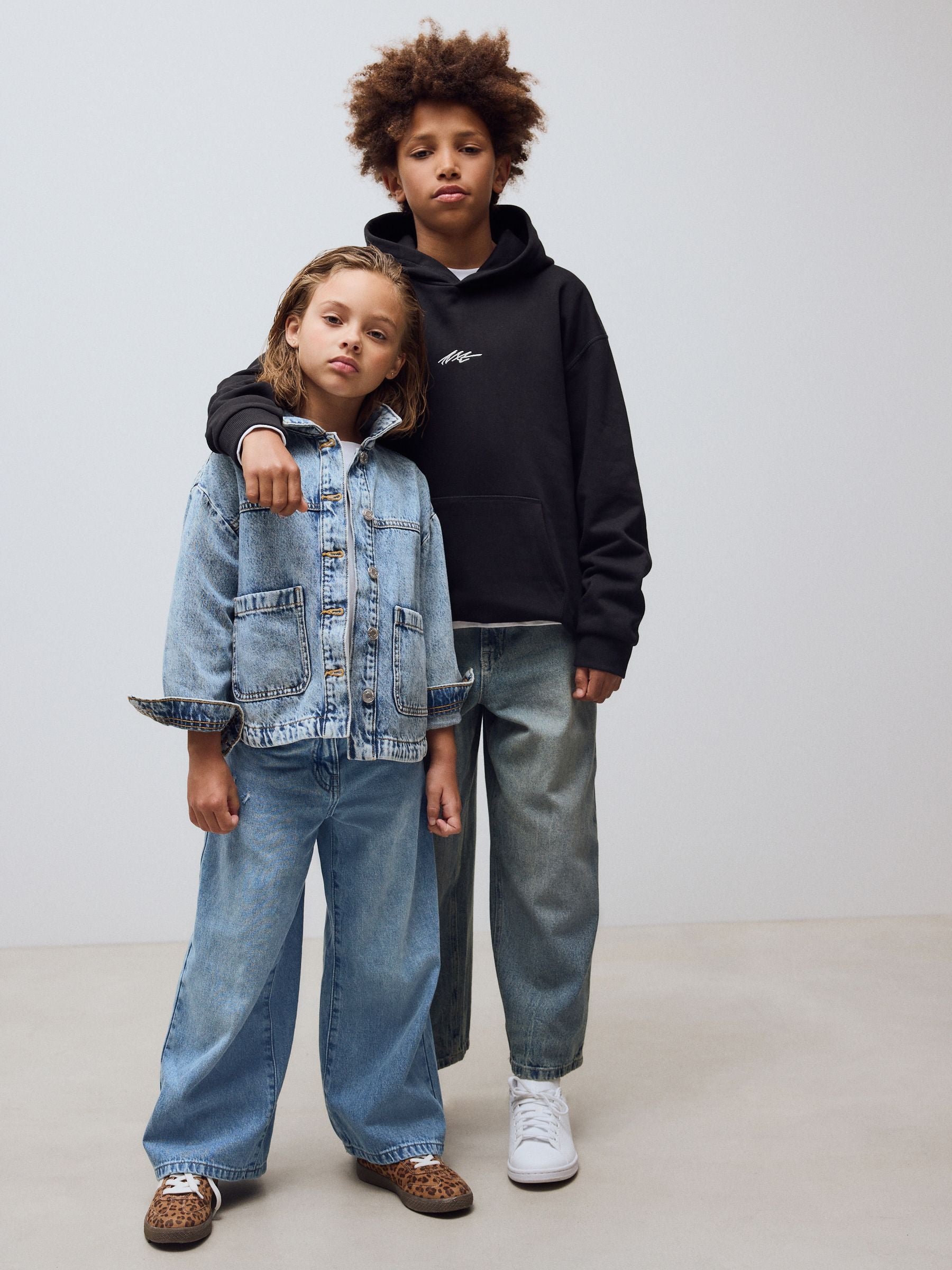 Denim Extra Wide Leg Jeans (6-16yrs)
