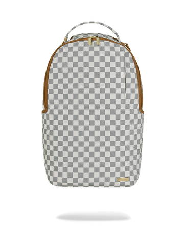 GRAFF EMBOSSED CREAM CHECK DLXSV BACKPACK