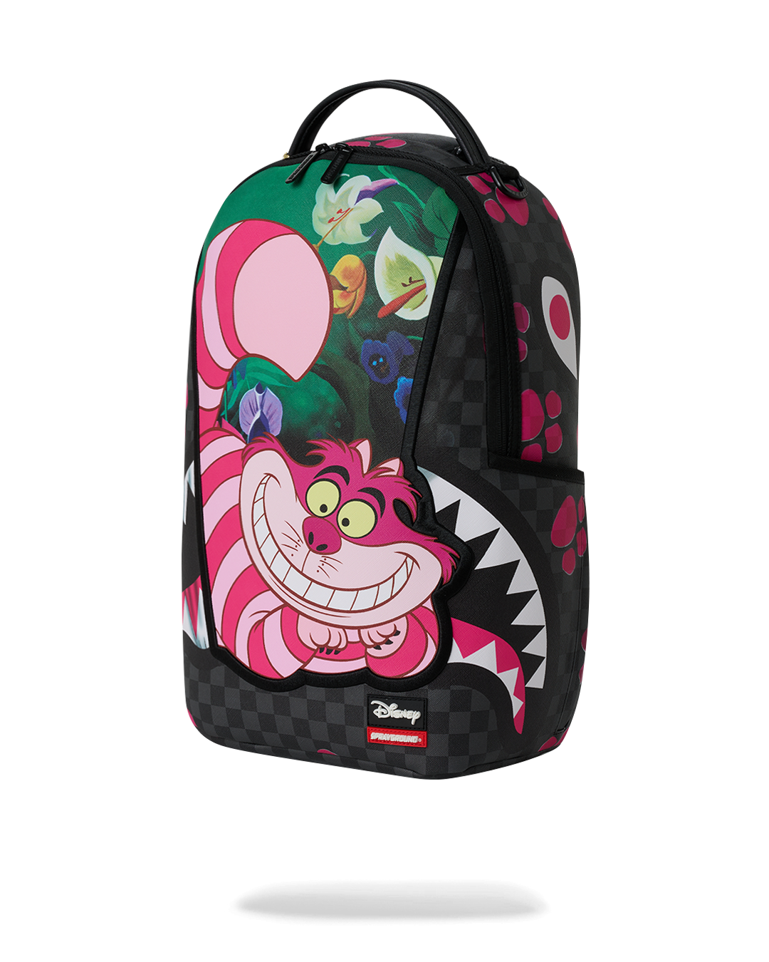 DISNEY ALICE IN WONDERLAND CHESHIRE CAT MAD SHARK BACKPACK