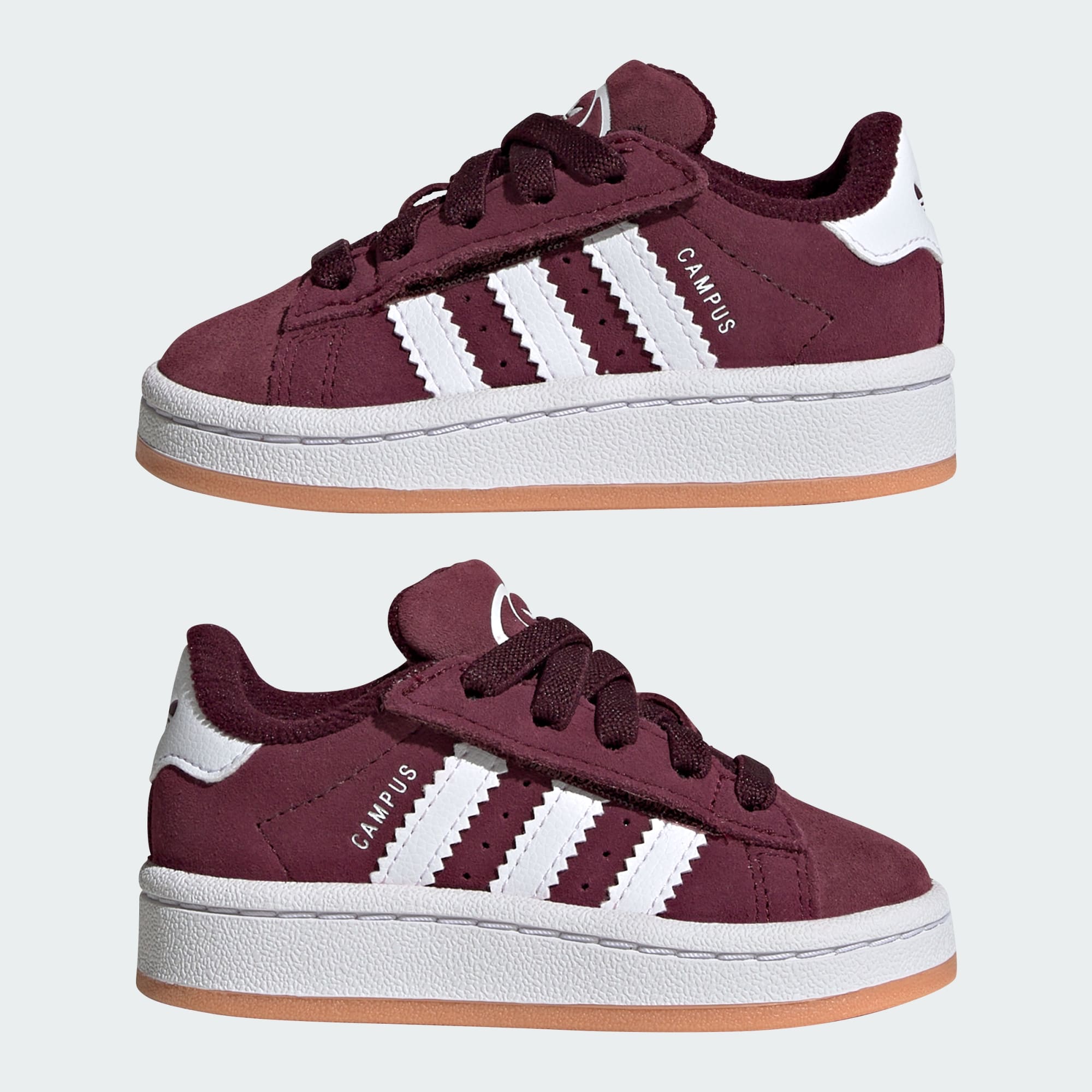 adidas Campus 00s Comfort Closure Elastic Lace Sneakers - Burgundy