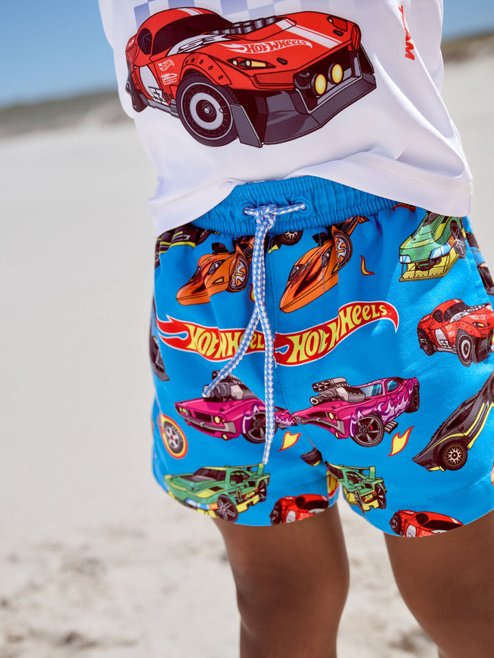 Hot Wheels Rash Vest and Swim Shorts Set (3mths-7yrs)