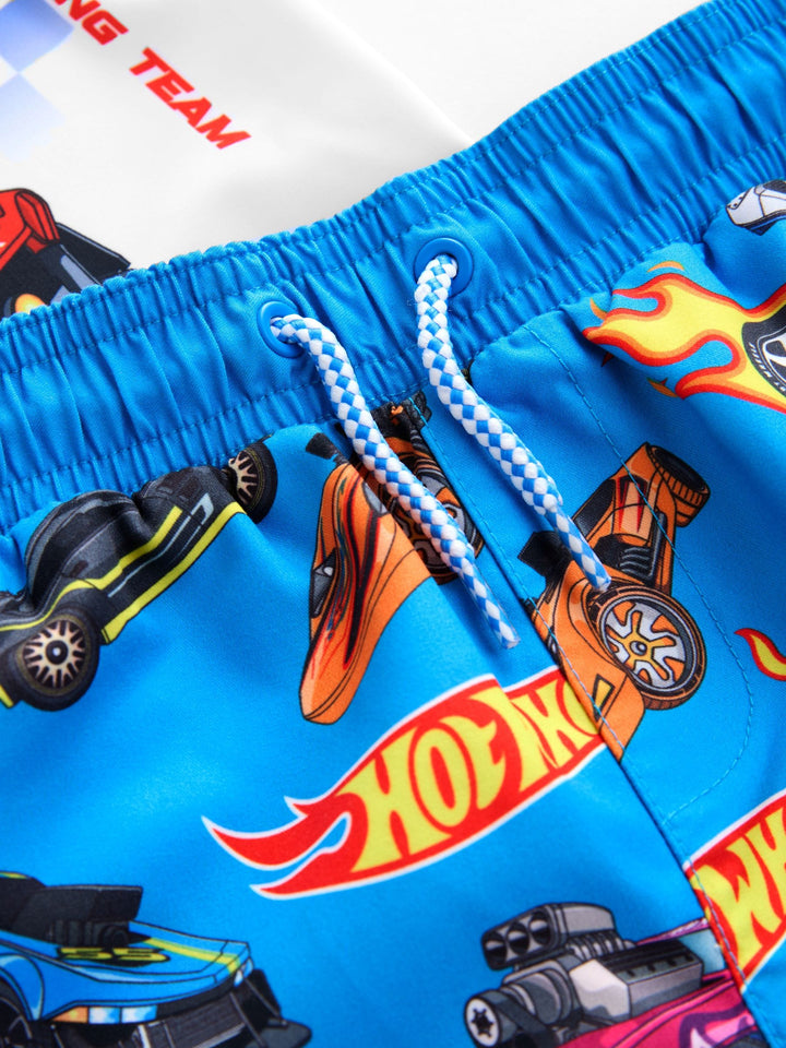 Hot Wheels Rash Vest and Swim Shorts Set (3mths-7yrs)
