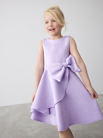 Baker by Ted Baker Bow Detail Embossed Scuba Dress