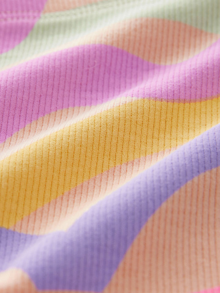 Rainbow Ribbed Cycle Shorts 5 Pack (3mths-7yrs)