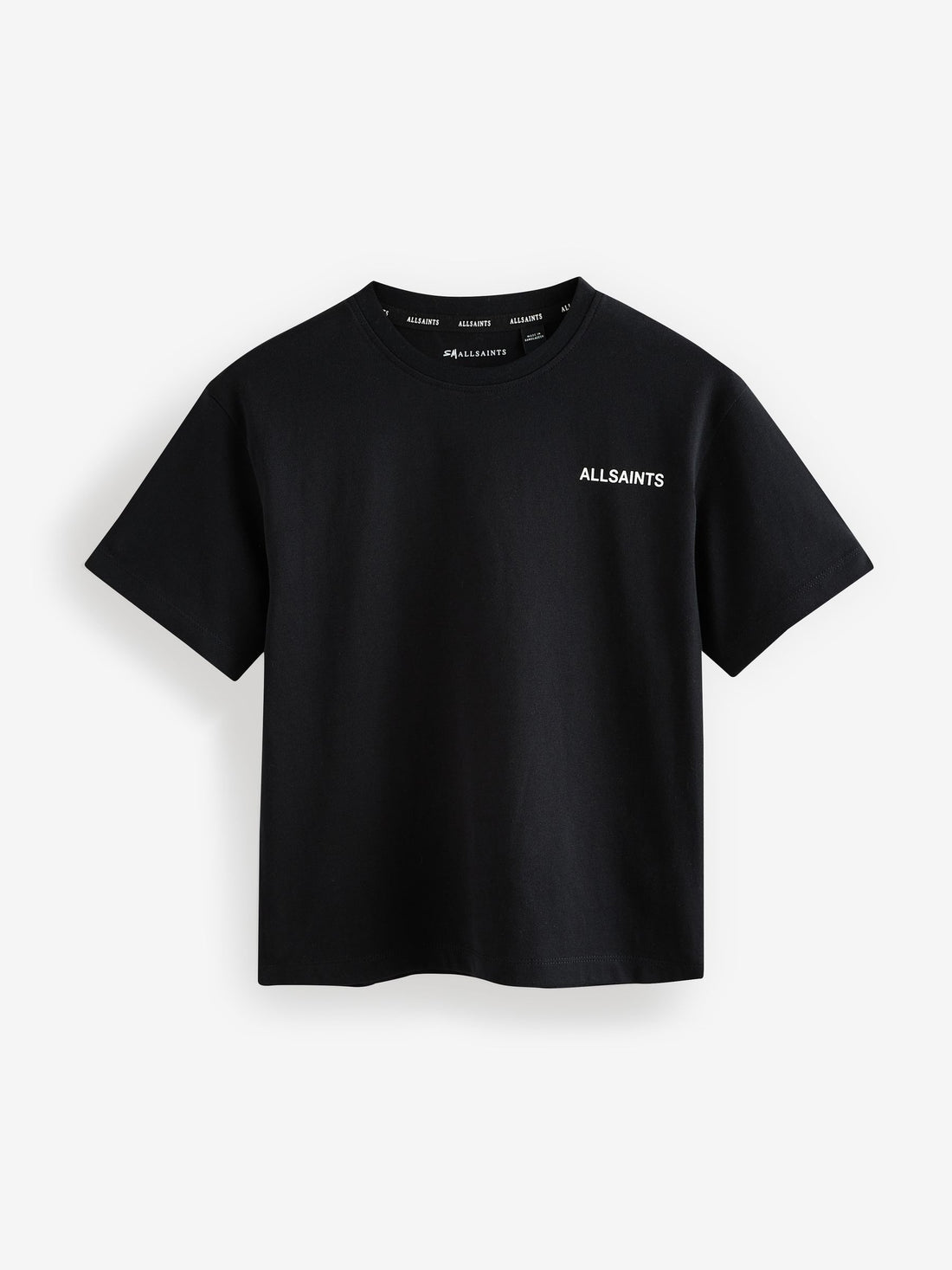 smALLSAINTS Black/White Boys Logo Crew Relaxed T-Shirts 3 Pack