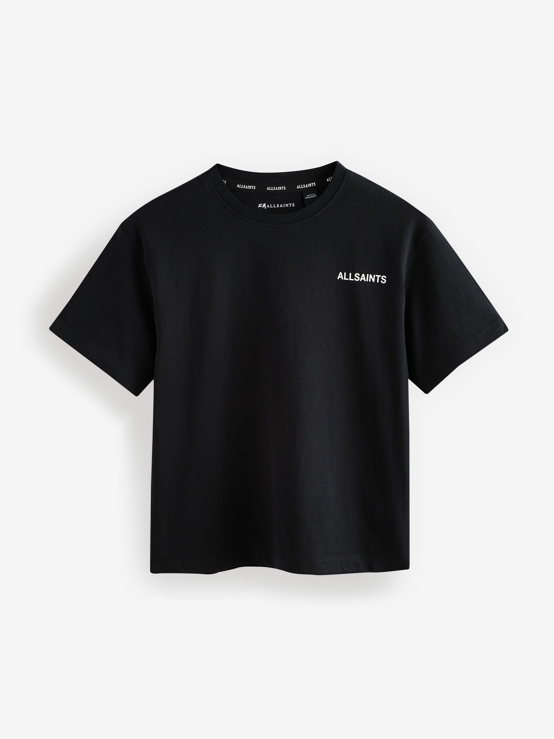 smALLSAINTS Black/White Boys Logo Crew Relaxed T-Shirts 3 Pack