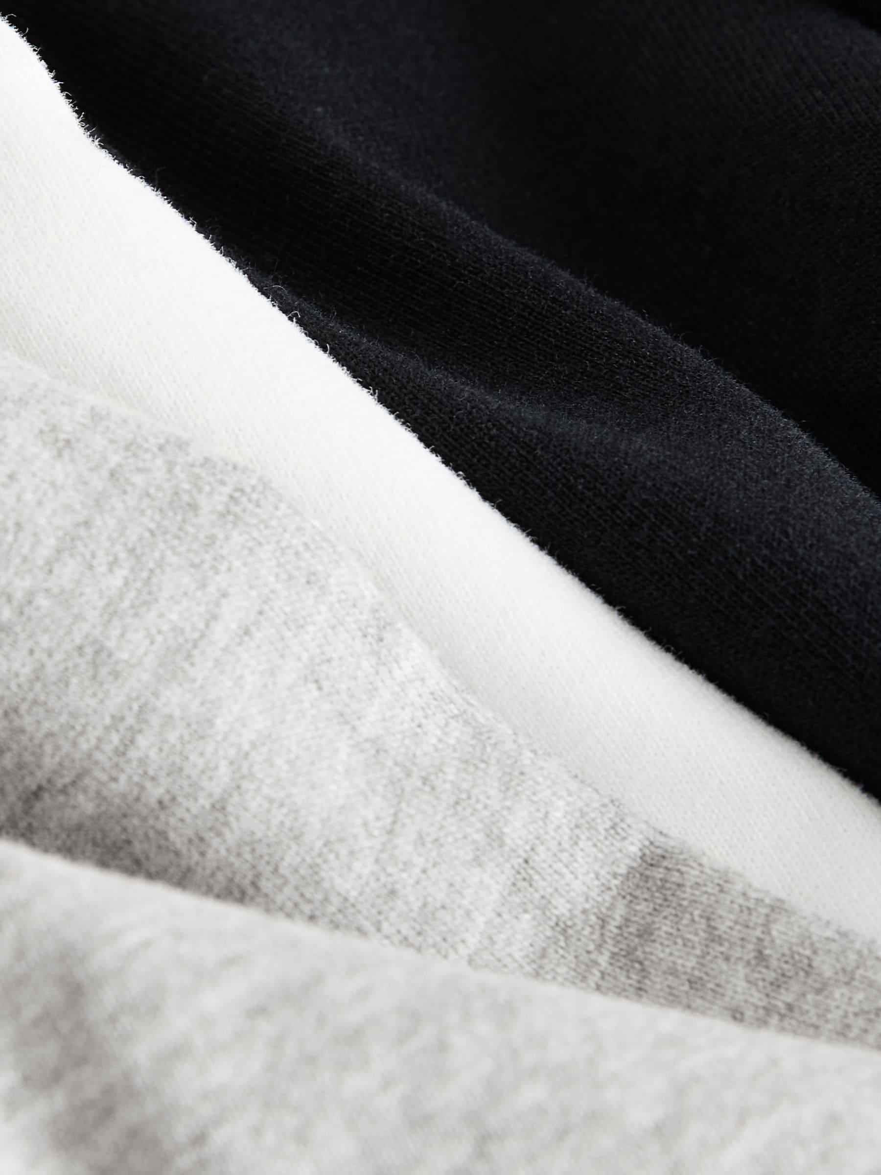 smALLSAINTS Black/White Boys Logo Crew Relaxed T-Shirts 3 Pack