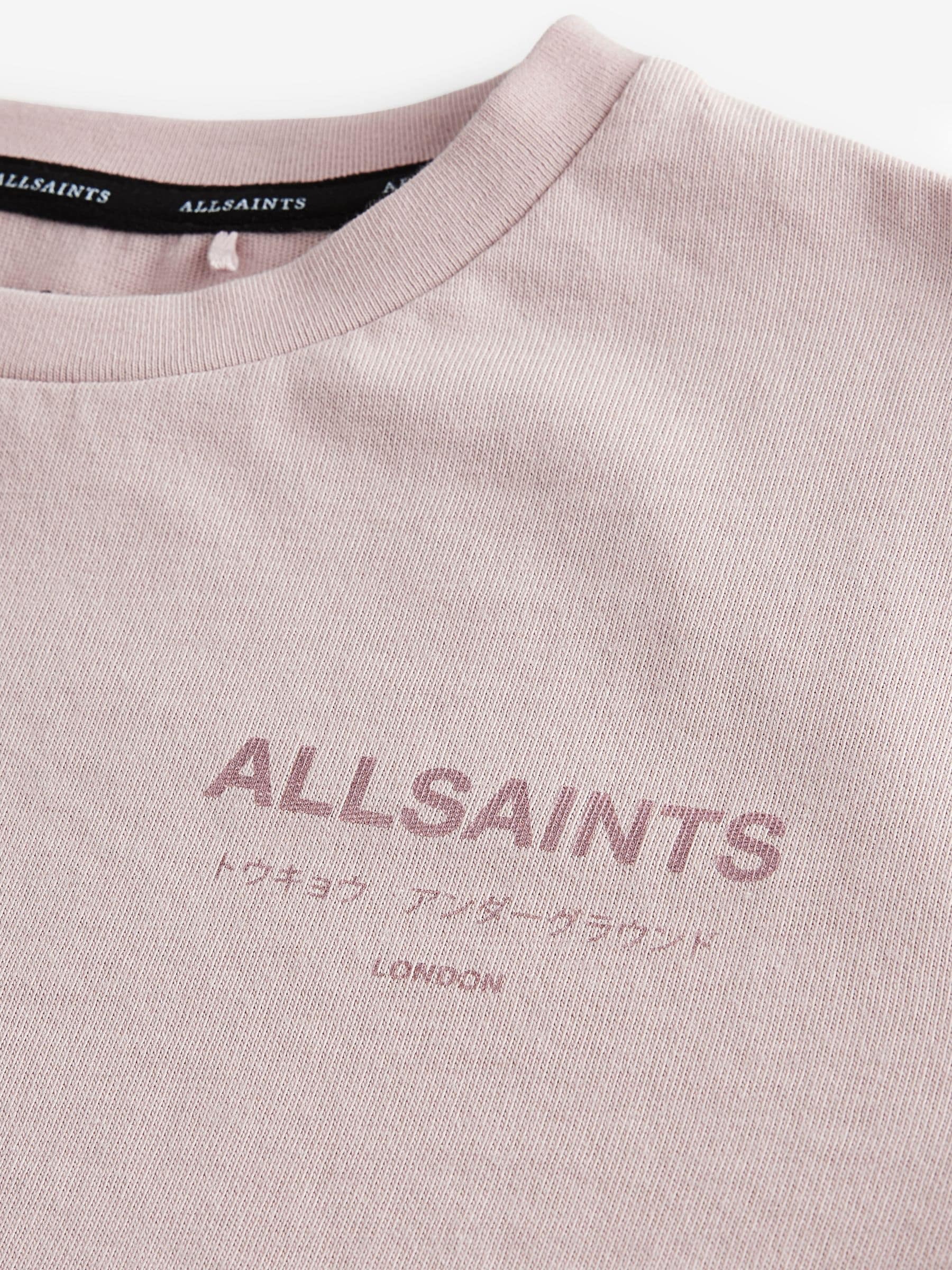 smALLSAINTS Pink/Metallic Oversized Underground Crew Neck T-Shirt