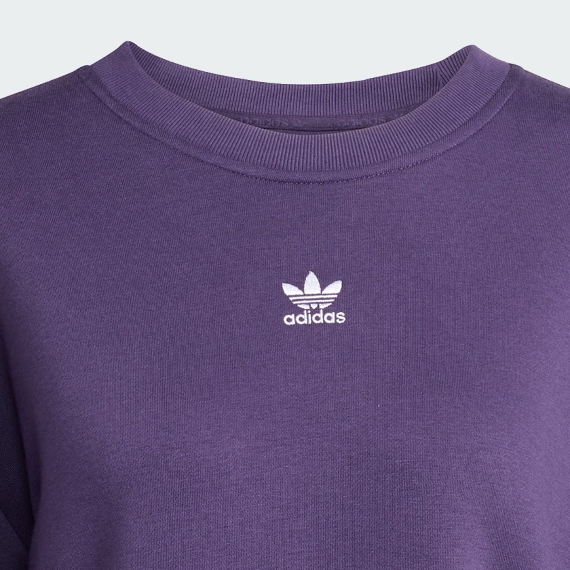 Essentials Fleece Long Oversized Crew Sweatshirt