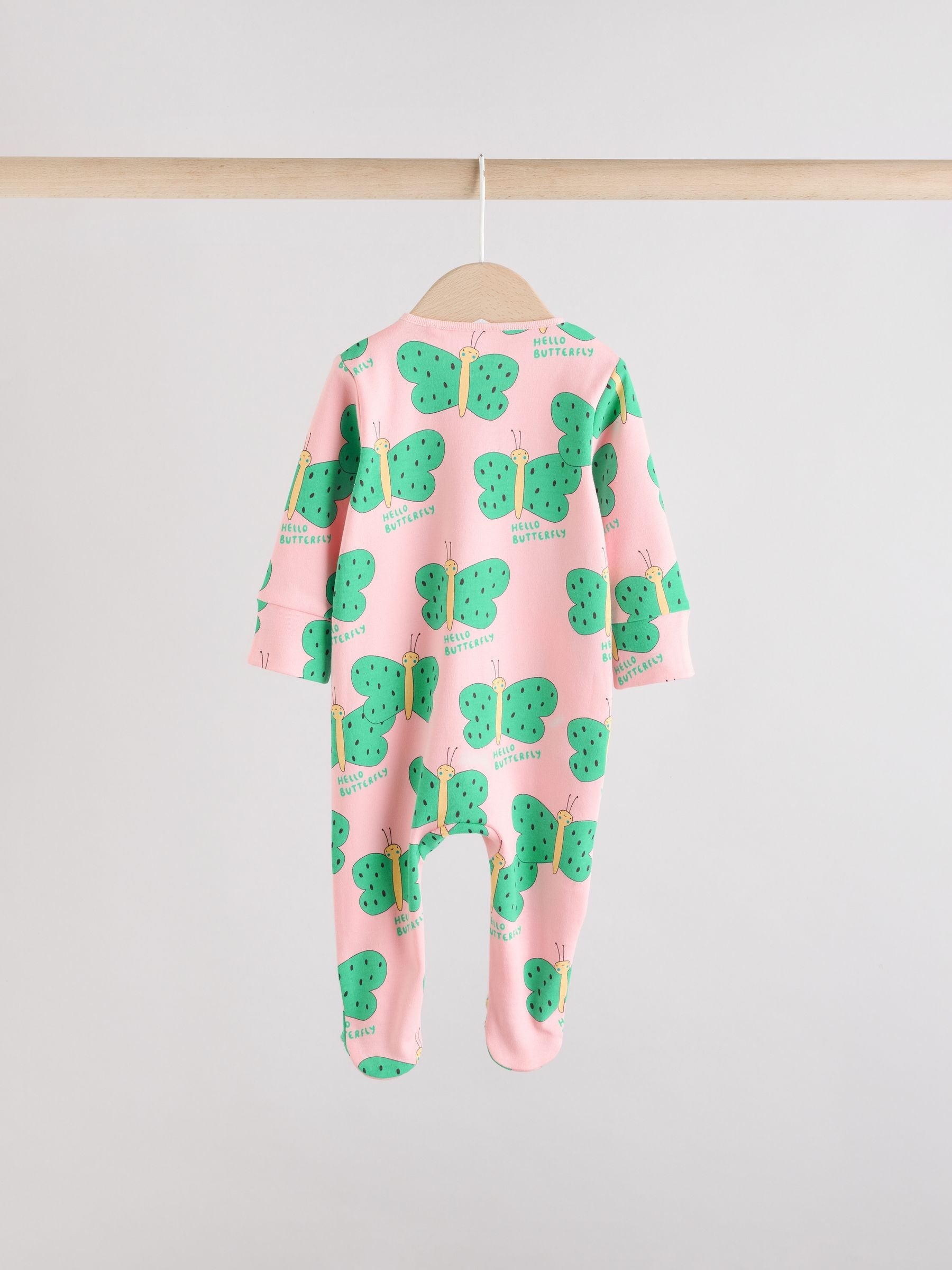 Bright Two Way Zip Sleepsuits 3 Pack (0mths-2yrs)