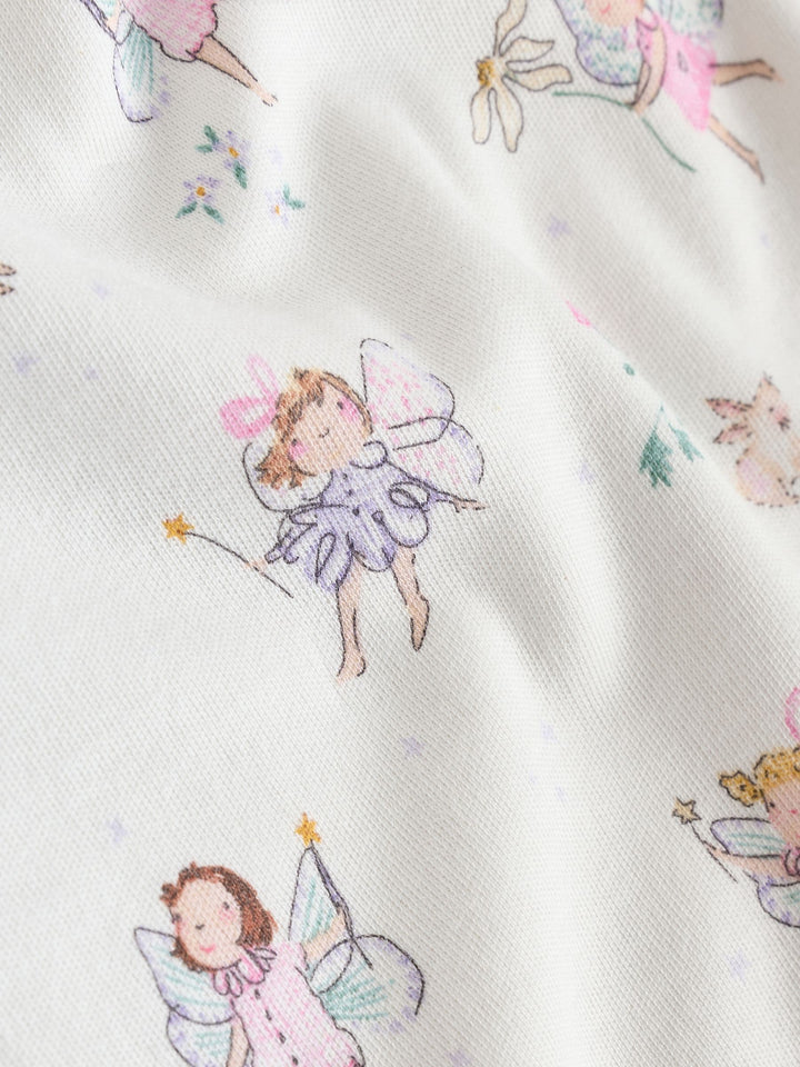 Ecru Fairy Short Sleeve Bodysuits 5 Pack immediate