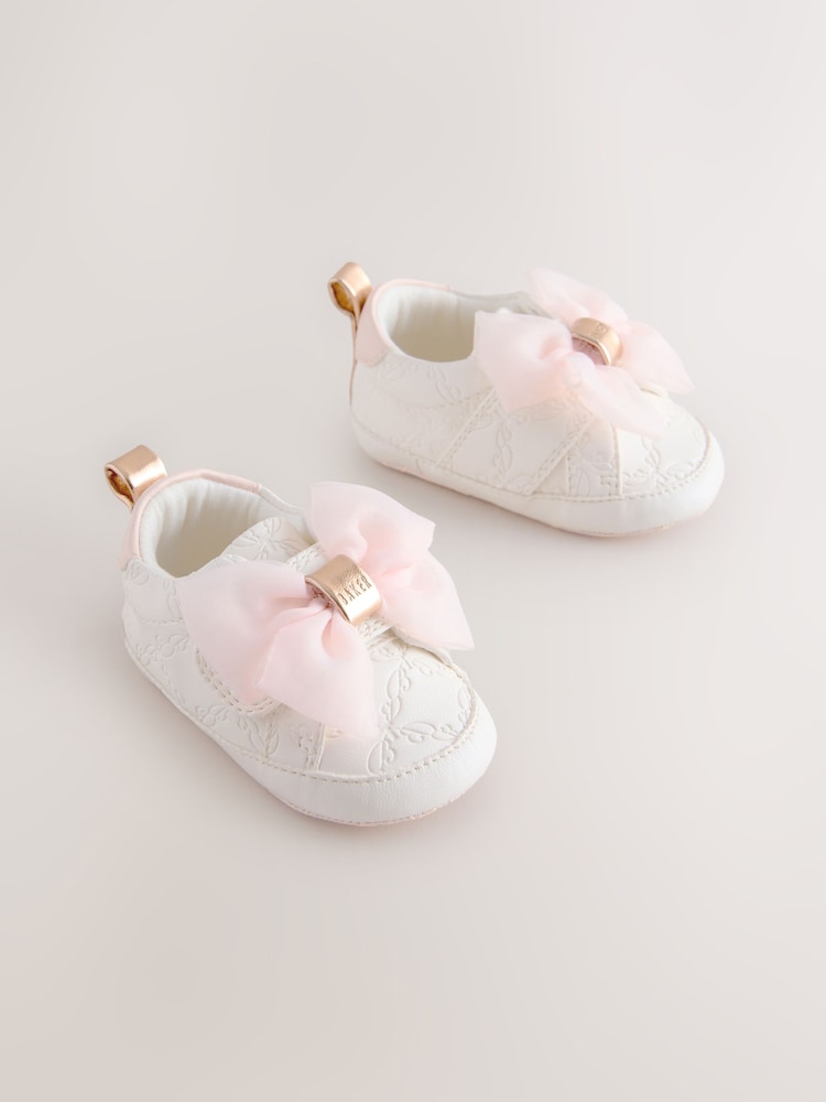 Baker by Ted Baker Baby Girls Organza Bow Padders Trainers