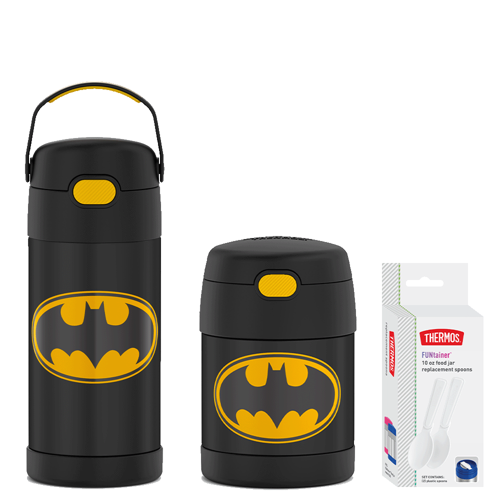 Batman 12oz FUNtainer¬Æ Water Bottle & 10oz Food Jar Bundle