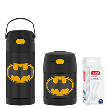 Batman 12oz FUNtainer¬Æ Water Bottle & 10oz Food Jar Bundle