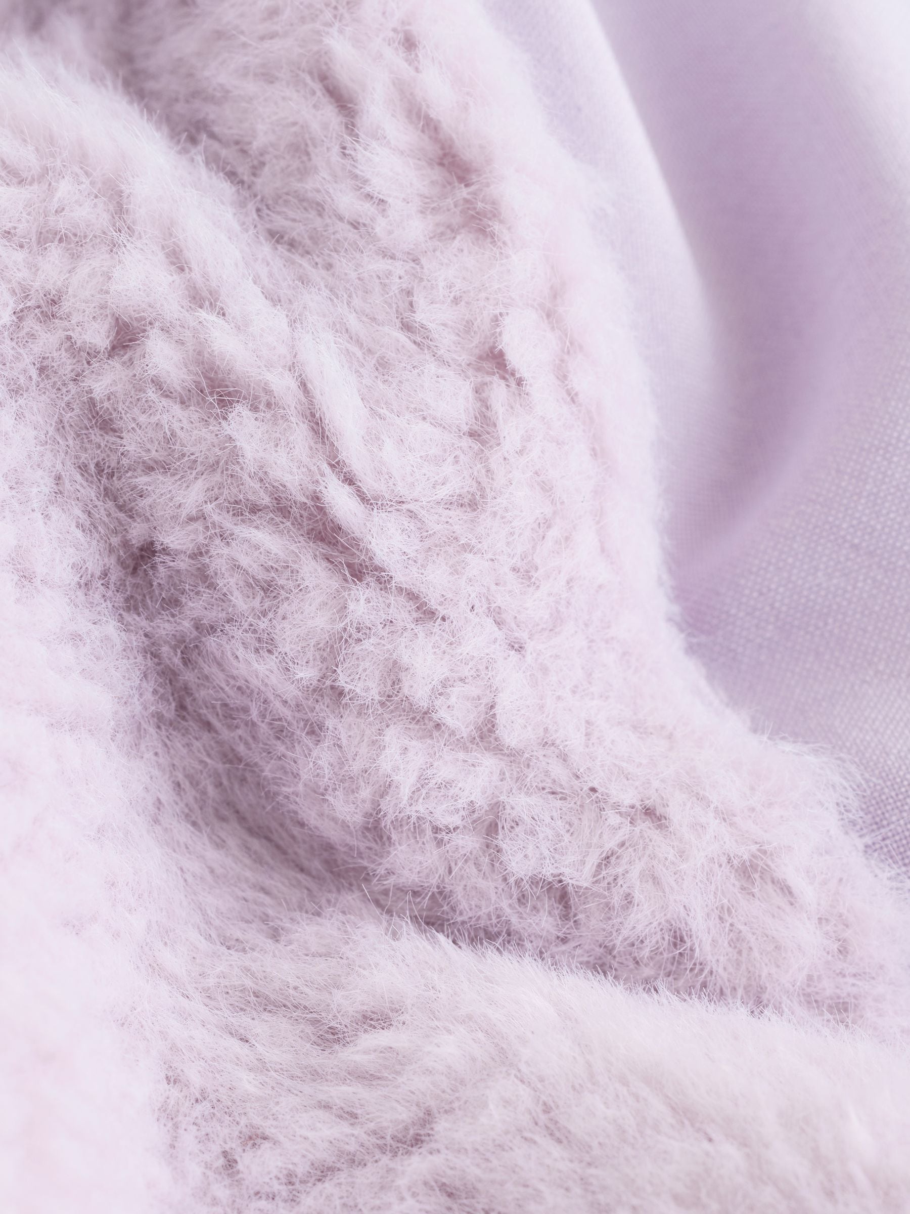 Baker by Ted Baker Lilac Purple Borg Mix Panel Fleece