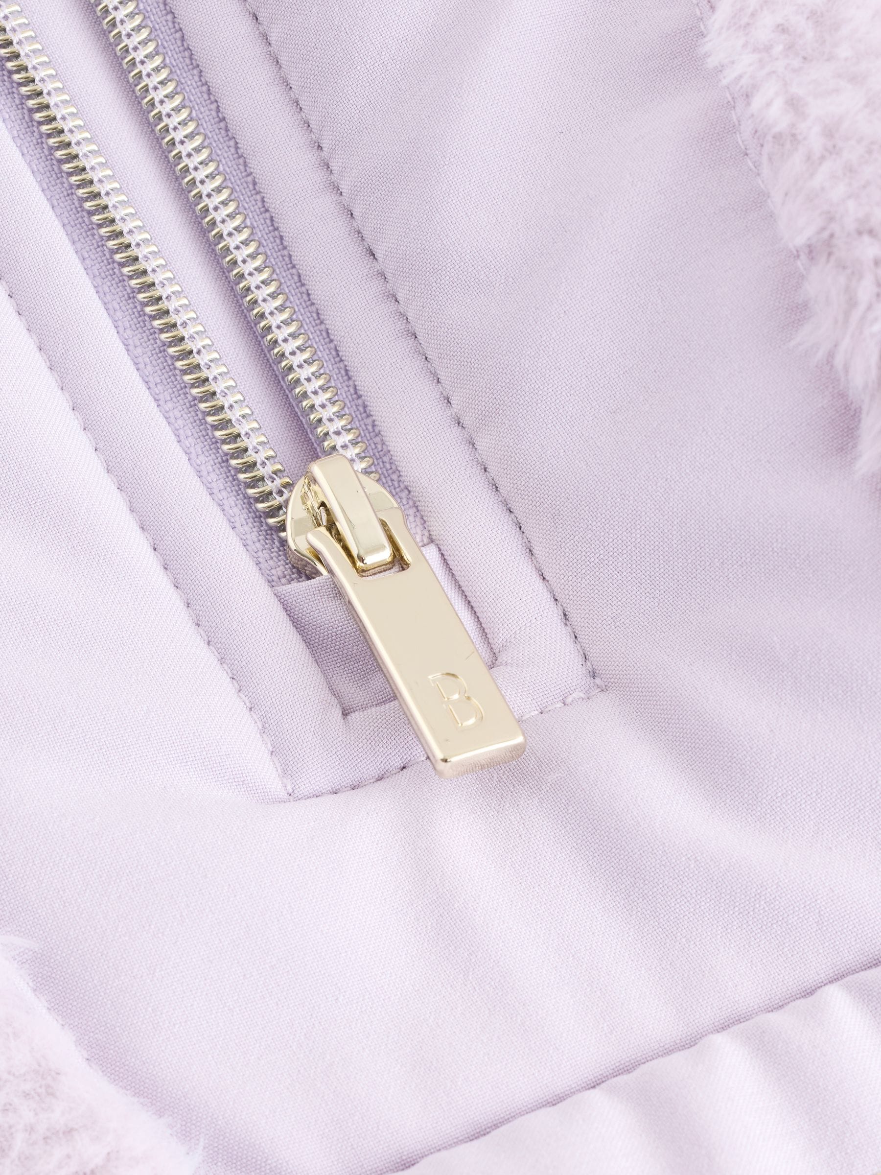 Baker by Ted Baker Lilac Purple Borg Mix Panel Fleece