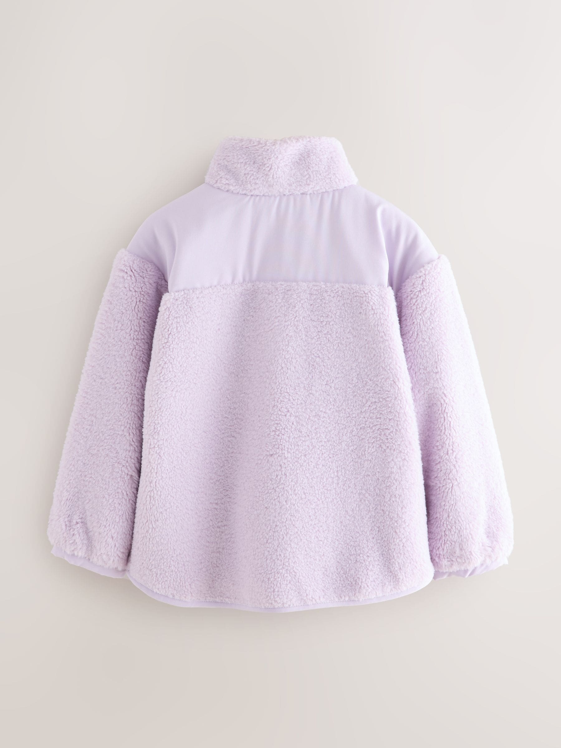 Baker by Ted Baker Lilac Purple Borg Mix Panel Fleece