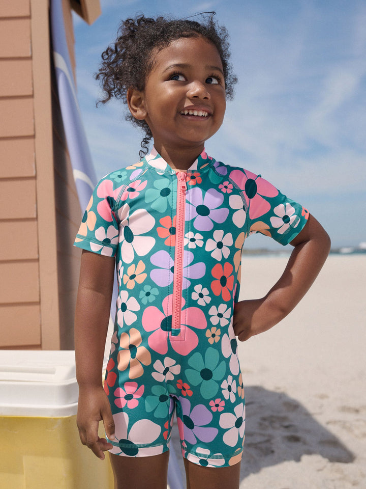 Stampy Floral Sunsafe Swimsuit (3mths-10yrs)