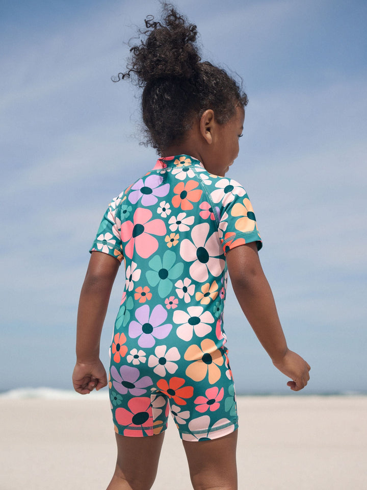 Stampy Floral Sunsafe Swimsuit (3mths-10yrs)