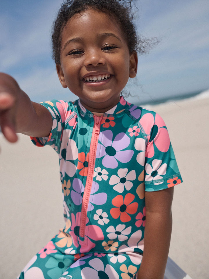 Stampy Floral Sunsafe Swimsuit (3mths-10yrs)