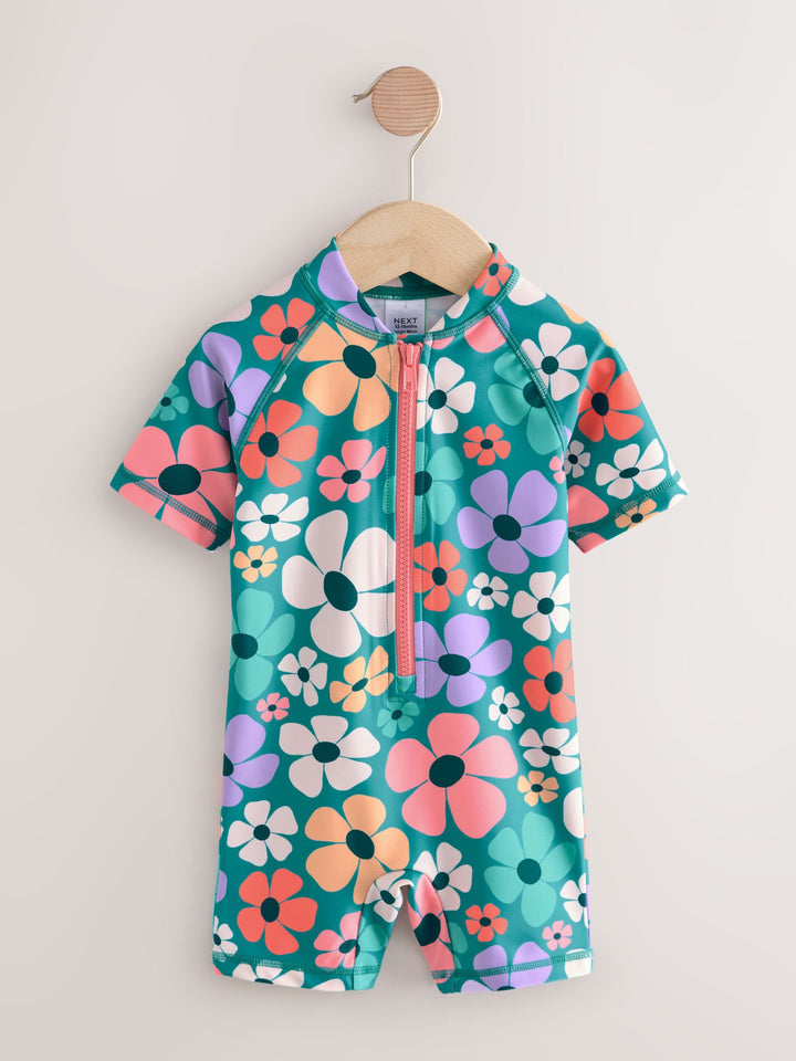 Stampy Floral Sunsafe Swimsuit (3mths-10yrs)