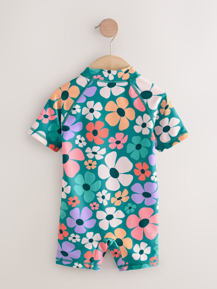Stampy Floral Sunsafe Swimsuit (3mths-10yrs)