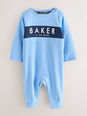 Baker by Ted Baker Blue Romper and Reversible Hat Set 2 Pack