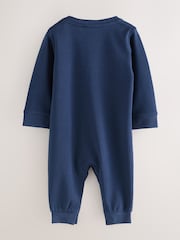 Baker by Ted Baker Blue Romper and Reversible Hat Set 2 Pack