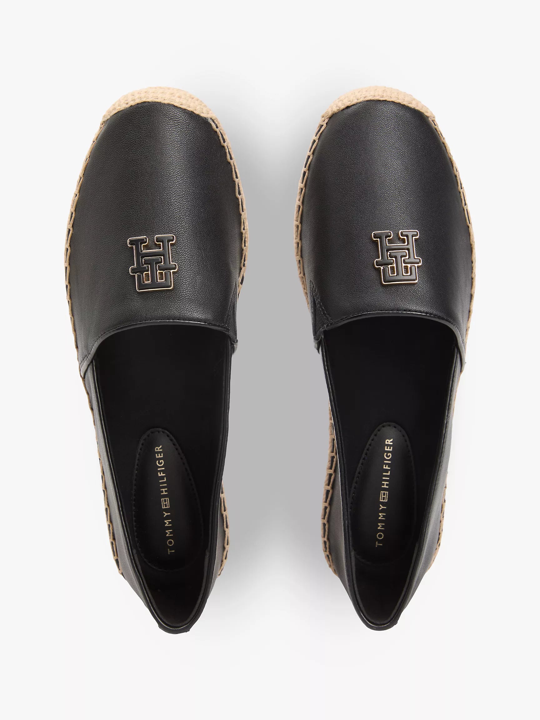 TH Monogram Leather Espadrille