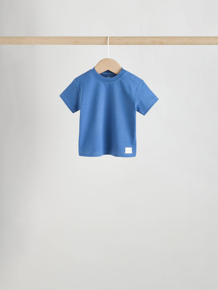 Blue Short Sleeve Baby T-Shirts 4 Pack (0mths-2yrs)