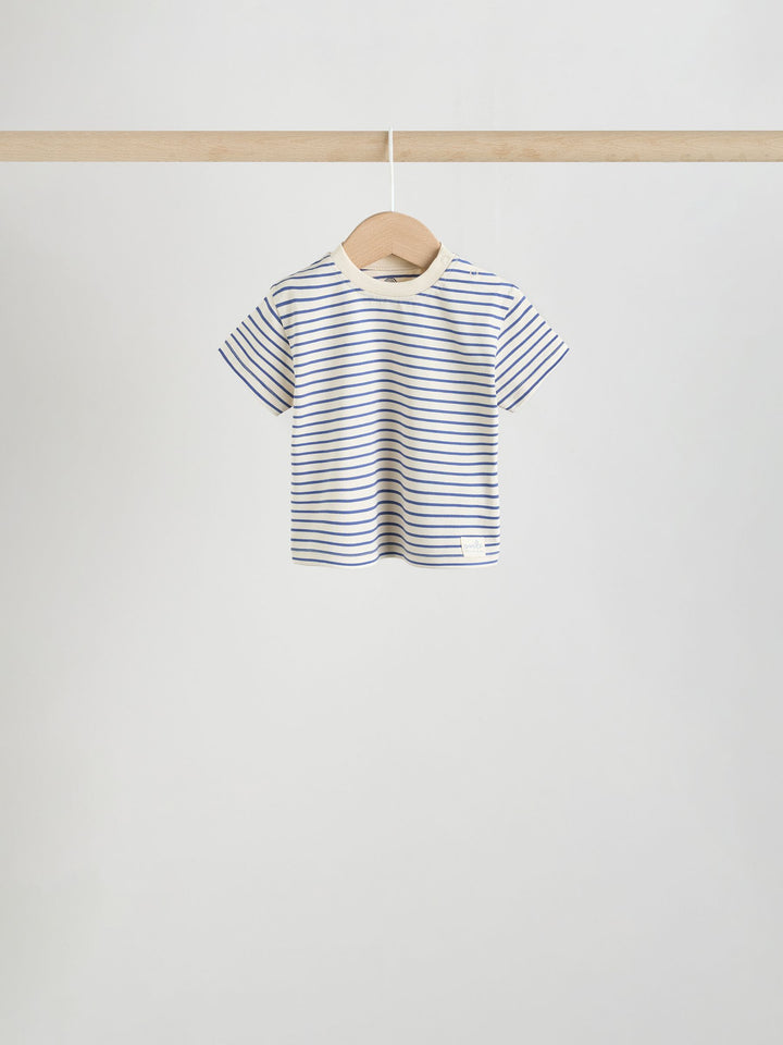 Blue Short Sleeve Baby T-Shirts 4 Pack (0mths-2yrs)