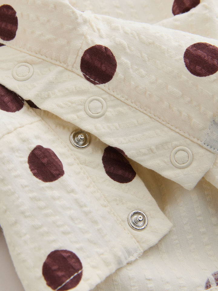 Multi Polka Dot Frill Sleeve Playsuit (3mths-9yrs)